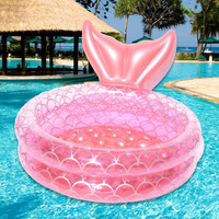 Vente chaude Ins épaissie PVC gonflable sirène piscine ménage bébé enfant en bas âge piscine, océan piscine à balles