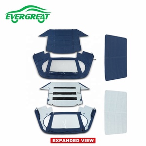 Top convertibile <span class=keywords><strong>Mercedes</strong></span> SL Roadster <span class=keywords><strong>R129</strong></span> 1990-02 di alta qualità, tela willfast II blu - Product Image 1