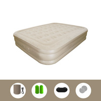 Vente en gros de lit gonflable imperméable pour le camping, la randonnée et la randonnée, revêtement de sol étanche à l'humidité avec pompe intégrée, matelas pneumatique gonflable