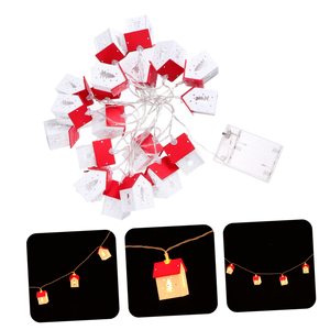 Guirlande lumineuse de Noël rouge créative à LED pour jardin, arbre, cabane en bois, patio <span class=keywords><strong>et</strong></span> éclairage décoratif de vacances - Product Image 2