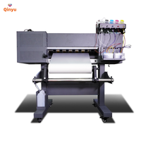 Machine d'impression de t-shirts Qinyu 2025, imprimante jet d'encre DTF 60 cm avec têtes d'impression I3200, impression numérique automatique