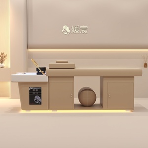 高級サロンタイマッサージベッドライトボックス付きヘッドスパシャンプーベッド - Product Image 5