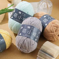Fil de polyester personnalisé en gros, fournisseur d'usine, fil à crocheter filé à anneaux, fil pour sacs, tricotage à la main, tissage