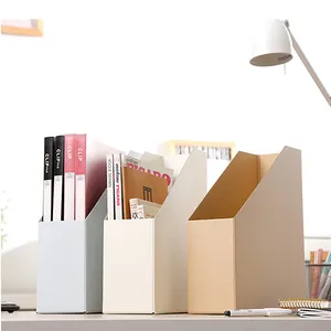 סיטונאי מכירה לוהטת צבע קשה קרטון אחסון ארגונית שולחן קובץ תיבת מגזין בעל קובץ - Product Image 1