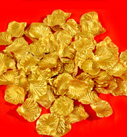 Großhandel 100 Stück Rosenblätter Silber und Gold Stoff Künstliche Blumen Rosenblätter für Hochzeit Valentinstag Dekoration