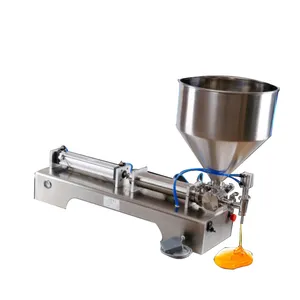 semi automatic fill water small scale viscous milk beer perfume glass bottle high viscosity liquid filling machine for sale
