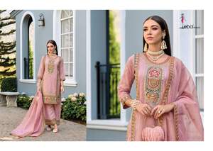 ชุดเดรสซาลวาร์คอเมซผ้าโปร่งบางดีไซน์ทันสมัยหรูหราสำหรับเทศกาล Salwar Kameez - Product Image 3