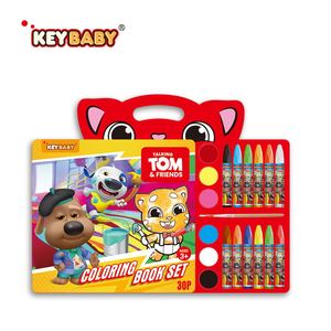 Livre de coloriage pour enfants avec motifs de chats TOM, crayons de couleur pour l'extérieur, livre de coloriage d'<span class=keywords><strong>animaux</strong></span> de <span class=keywords><strong>dessin</strong></span> animé, jouets de peinture avec stylo - Product Image 1