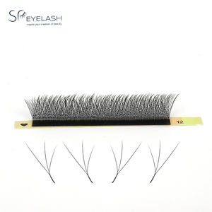 Extensions de cils naturelles douces en 3D 4D W, cils volants inclinés faits à la main de qualité supérieure, cils volumineux pré-faits Fox YY 3DW 4DW - Product Image 4