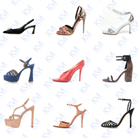 Sandales à talons hauts confortables pour femmes personnalisables, couleur nude, avec boucles à la cheville