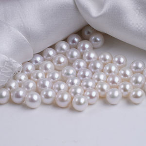 10 Uds 6-6,5mm 3A perlas de agua dulce redondas sueltas blancas naturales para la fabricación de joyas - Product Image 1