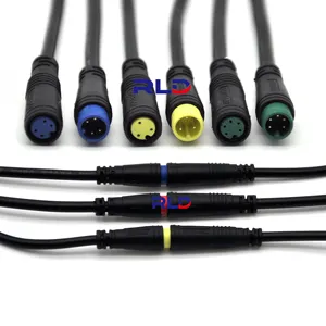 5 gaya kabel opsional untuk Ebike Bafang M8 Base konektor Display Pin konektor tahan air 2/3/4/5/6Pin kabel julet