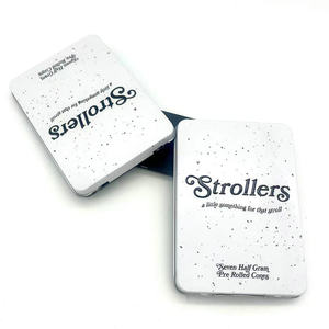 Vật Liệu Kim Loại Chủ Nhật Hàng Hóa Phong Cách Hộp Thiếc Với Kim Loại Chèn Cho 7 Nửa Gram Pre-Cuộn Bao Bì Nhà Máy Chi Phí - Product Image 3