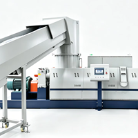 Machine de granulation de fibres PET industrielles à haute efficacité, granulateur de recyclage PET pour ligne de fabrication de granulés à partir de flocons de bouteilles PET