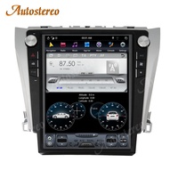 Autoradio Android 9, 4 go/128 go, Navigation GPS, lecteur multimédia stéréo, unité centrale, stéréo, pour voiture Toyota Camry Aurion (2012 à 2016), Style Tesla