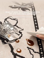 Nouveau Tapis Tissé 2026 Forme Alien Imitation Cachemire Style Français Salon Lavable Effaçable Vintage Imperméable