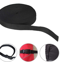 900D sangles de remorquage en nylon robuste noir de 1 pouce pour ceinture de sangle