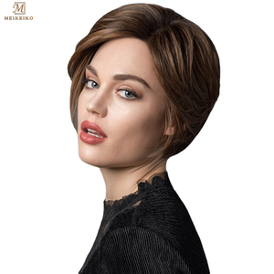<span class=keywords><strong>Cheveux</strong></span> synthétiques pour femmes, perruque courte de style bob, coupe de <span class=keywords><strong>cheveux</strong></span> bobo naturelle, <span class=keywords><strong>cheveux</strong></span> résistants à la chaleur - Product Image 3