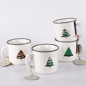 Taza de cerámica personalizada con tu logotipo, <span class=keywords><strong>tazas</strong></span> simples europeas en línea de Navidad, baratas - Product Image 5