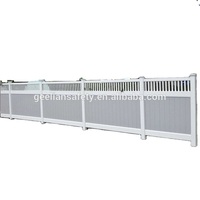 Paneles de valla de PVC de privacidad completo, diseño de puerta de hierro para casa/puerta corredera de acero/valla de vinilo de aluminio de PVC, puerta de bebé