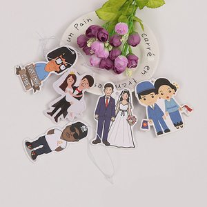Custom design Black car air freshener room air freshener sublimation air freshener promotional gift