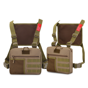 กระเป๋าคาดอกแนวยุทธวิธีสำหรับกลางแจ้ง & กระเป๋าคาดเอวแบบปรับได้พร้อมซองหนังกระเป๋าใส่โทรศัพท์และที่จัดเก็บอเนกประสงค์ - Product Image 2