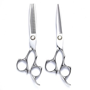 Professional Hairdressing Scissors 6-Inch Thinning Shears Stainless Steel Long Handle Salon Grade Haircutting Tools - Product Image 2