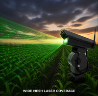 Ahuyentador de Aves Láser Automático, Láser Verde, Rotación Continua de 360°, Control por Aplicación, Disuasor Inteligente para Agricultura, Huertos, Ranchos, Aeropuertos