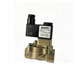 Vanne solénoïde en laiton Bouri 2V130, filetage 4/6 points, vanne de régulation industrielle pour conduites d'eau, de vapeur et d'huile - Product Image 1