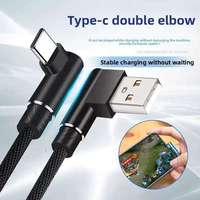 Kabel Data USB Tipe-C 120W Baru, Desain Anyaman Nylon Double-Bend, Konduktor Tembaga Murni untuk Earphone, Ponsel, Kamera, Komputer - Super
