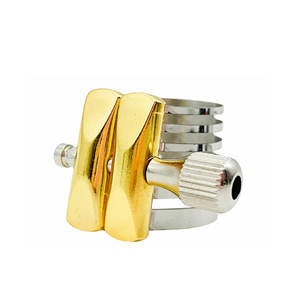 Clip de sujeción de saxofón de ajuste de un solo tornillo, Ligadura de saxofón <span class=keywords><strong>para</strong></span> <span class=keywords><strong>boquilla</strong></span> de saxofón Tenor/Alto/<span class=keywords><strong>Soprano</strong></span>/clarinete - Product Image 1