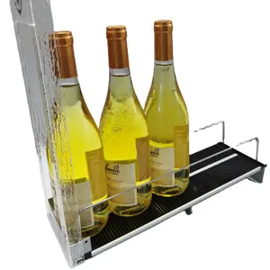 Supermarket Auto Feed Metal Divider Roller Bottle Drinks Can Beverage Shelf Pusher System For Retail Stores