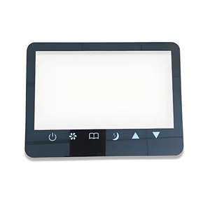Plaques de verre décoratives imprimées en sérigraphie haute précision, résistantes à la chaleur, pour panneaux de commande d'appareils électroménagers - Product Image 1