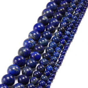 Perles en vrac de Lapis Lazuli naturel, rondes, bleues, accessoires de bijoux, bracelet DIY, vente en gros, perles dispersées ST0230 - Product Image 2