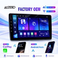 Hisound - Unidad Principal Android de 8 Núcleos y 9 Pulgadas, 4G SIM, WiFi, CarPlay, Android Auto, DSP, 4V RCA, GPS, OEM, 6+128 GB