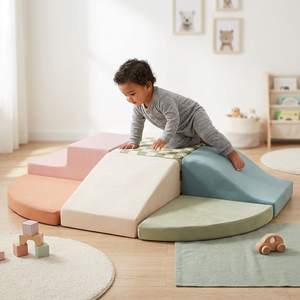 Ensemble de blocs d'escalade en mousse souple personnalisés en usine, 6 pièces, multicolores, pour l'éveil des tout-petits, chambre et salon - Product Image 2