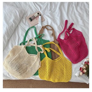 Borsa da donna di grande capacità per il tempo libero nuova borsa a tracolla in paglia cava vento pigro per le vacanze <span class=keywords><strong>e</strong></span> le spiagge - Product Image 6