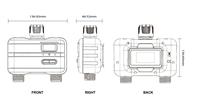 XF 2 outlet pengatur waktu air 2-Zone Taman penyiraman Timer dengan harga pabrik Latching Solenoid Valve 5V 3/4 inch