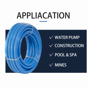 <span class=keywords><strong>Tuyau</strong></span> d'air pour marteau-piqueur haute pression de 3/4'' de technologie coréenne, bleu, pour climatisation, PVC 3 plis, 10 m, résistant à l'huile - Product Image 4