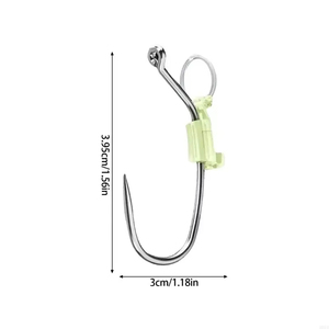 LM LM25317 Hameçons robustes en métal à ardillons pour crevettes vivantes, accessoires de pêche au poisson-chat durables - Product Image 3