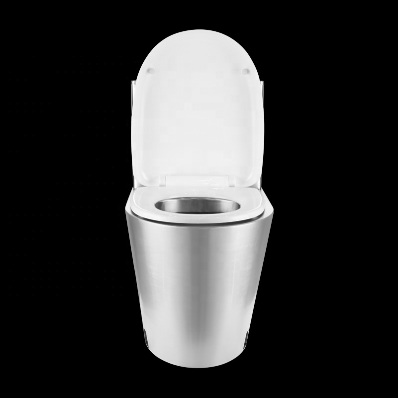Bathroom 304 Stainless Steel P Trap Toilet Prison Toilet Bowl