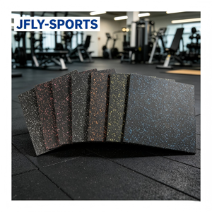 Revêtement de sol en caoutchouc épais pour salle de sport, forte résistance aux chocs, idéal pour les zones de musculation et la rénovation de salles de sport commerciales. - Product Image 1