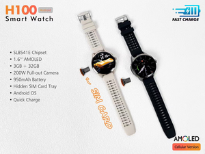 Reloj Inteligente H100 con Tarjeta SIM 4G, 3+32GB, Versión Global Android, con Cámara HD, Videollamadas, Compatible con WhatsApp, YouTube y WiFi - Product Image 5
