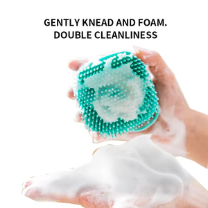 KINGHON Pet Shower Brush Long Short Haired Dogs Cats Shower Silicone Shampoo Dispenser <b>Bath</b> Massage Cat Dog <b>Bath</b> Brush - Product Image 5