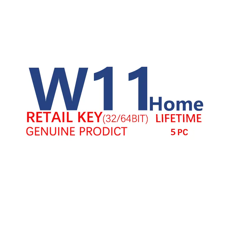 7/24 Gobal Win 11 Home Retail Key 100% онлайн-активации W 11 Home Key 11 Home License Key 5pc