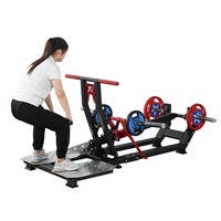 Machine de Squat à la Ceinture pour les Fessiers et les Hanches, Équipement de Gymnastique en Acier pour Étirements des Jambes