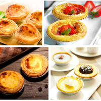 Zinn folie Tasse Kuchen Keks Pudding Backwerk zeug Mini Muffin Pie Cups Pfannen Aluminium Eierkuchen Form für Back zubehör
