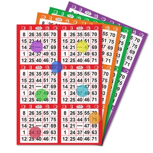 Juego de Cartas de Bingo Personalizado Profesional, Nuevo Estilo, Juego de Mesa con Números - Product Image 1