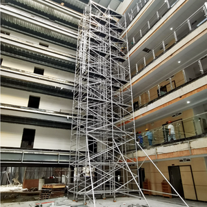 Phong cách Châu Âu 6M nhôm giàn giáo tháp thiết kế hiện đại di động hợp kim nhôm xây dựng xây dựng nền tảng làm việc - Product Image 1