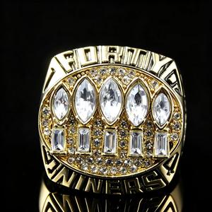 1994 샌프란시스코 49ers 챔피언십 링 합금 결혼 반지 팬 기념 챔피언십 링, - Product Image 1